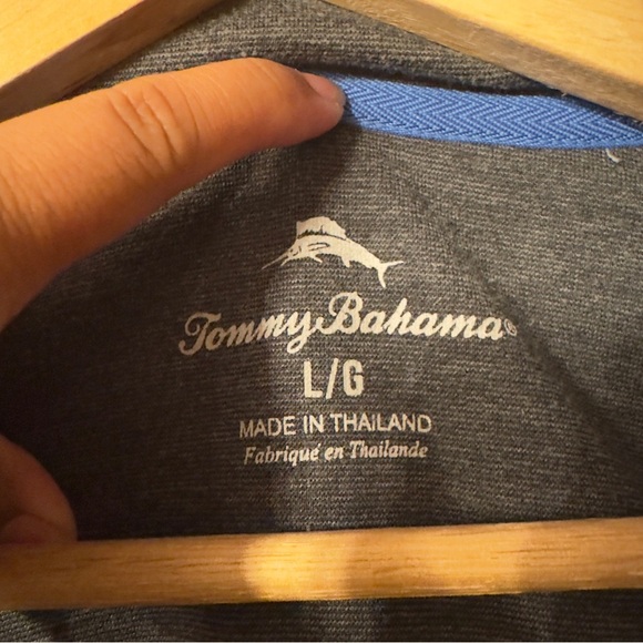 Tommy Bahama 1/4 Zip Pullover Sweater Gray Men Size L - Picture 5 of 6